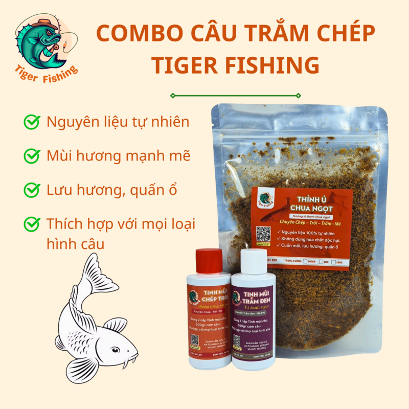 Bắt được cá trắm chép lớn