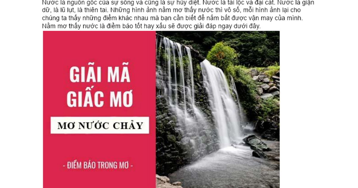 Giải mã giấc mơ thấy nước phun trong nhà