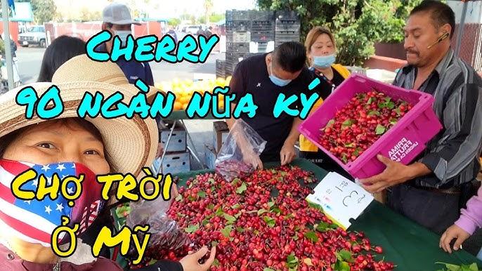 Mua cherry tại chợ