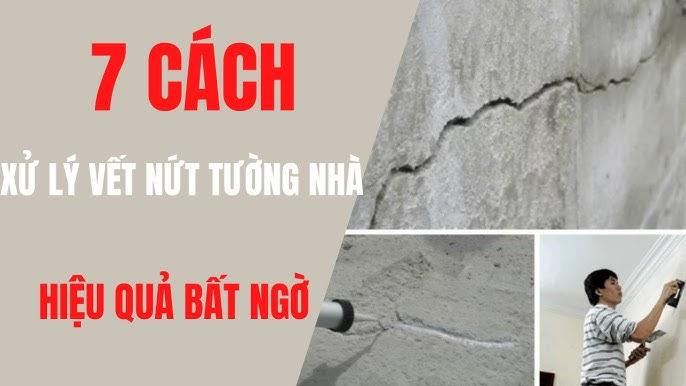 Sửa chữa tường nhà bị nứt